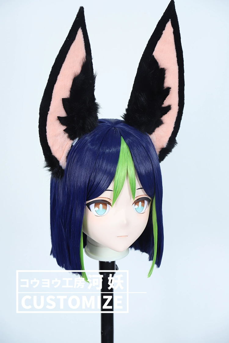 二次元美少女　鍵つき全頭面　KIGURUMIマスク(C-151~C-160)　通気孔付　高品質樹脂製　サイズオーダーメイド　フルヘッド　アニメマスク　河妖工房製品　正規品保証　全国送料無料-16