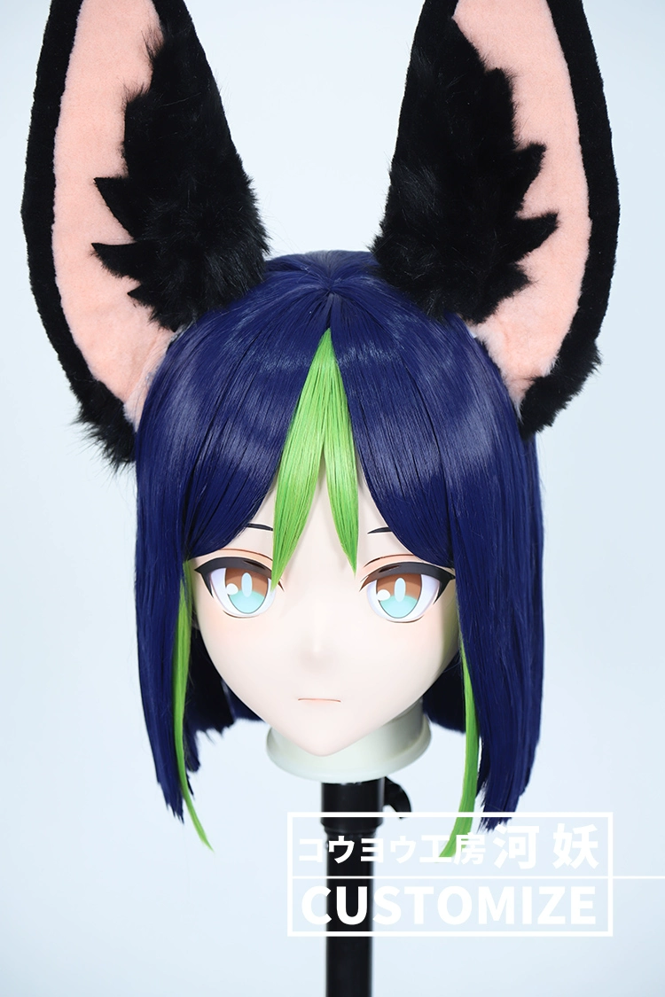 二次元美少女　鍵つき全頭面　KIGURUMIマスク(C-151~C-160)　通気孔付　高品質樹脂製　サイズオーダーメイド　フルヘッド　アニメマスク　河妖工房製品　正規品保証　全国送料無料-17