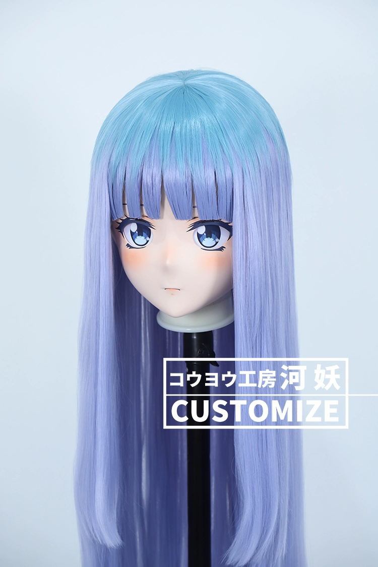 二次元美少女　鍵つき全頭面　KIGURUMIマスク(C-151~C-160)　通気孔付　高品質樹脂製　サイズオーダーメイド　フルヘッド　アニメマスク　河妖工房製品　正規品保証　全国送料無料-19