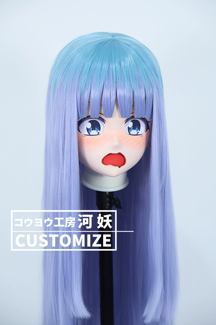二次元美少女　鍵つき全頭面　KIGURUMIマスク(C-151~C-160)　通気孔付　高品質樹脂製　サイズオーダーメイド　フルヘッド　アニメマスク　河妖工房製品　正規品保証　全国送料無料-21