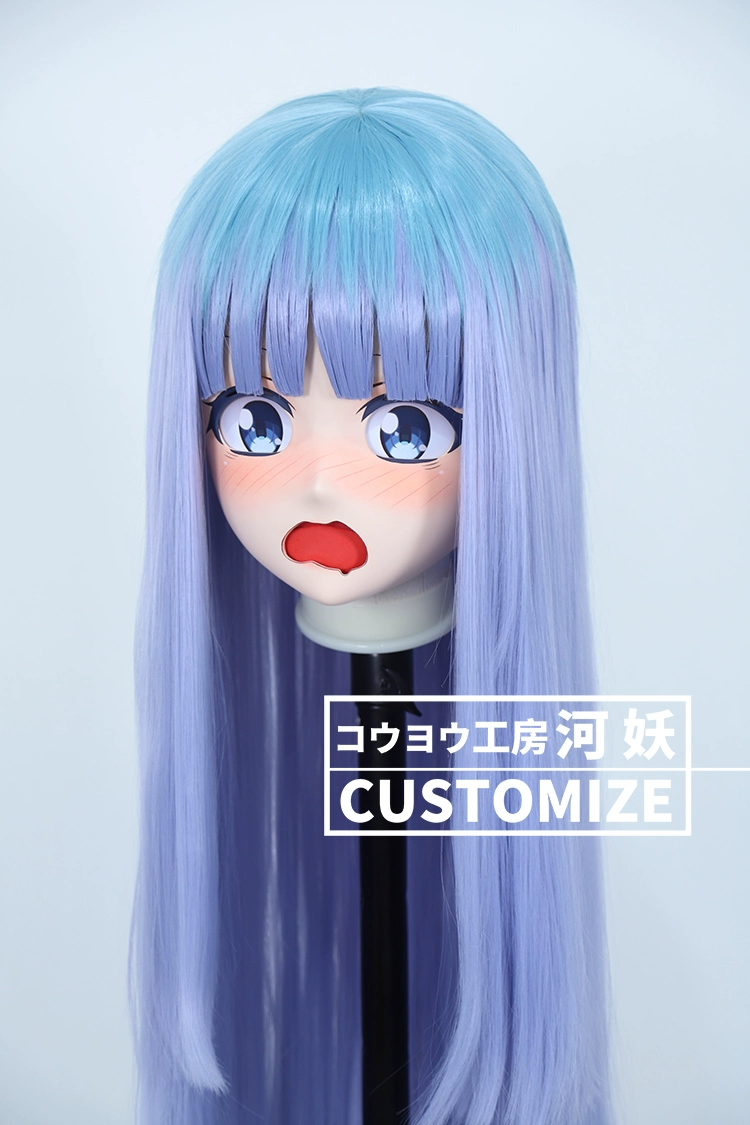 二次元美少女　鍵つき全頭面　KIGURUMIマスク(C-151~C-160)　通気孔付　高品質樹脂製　サイズオーダーメイド　フルヘッド　アニメマスク　河妖工房製品　正規品保証　全国送料無料-22
