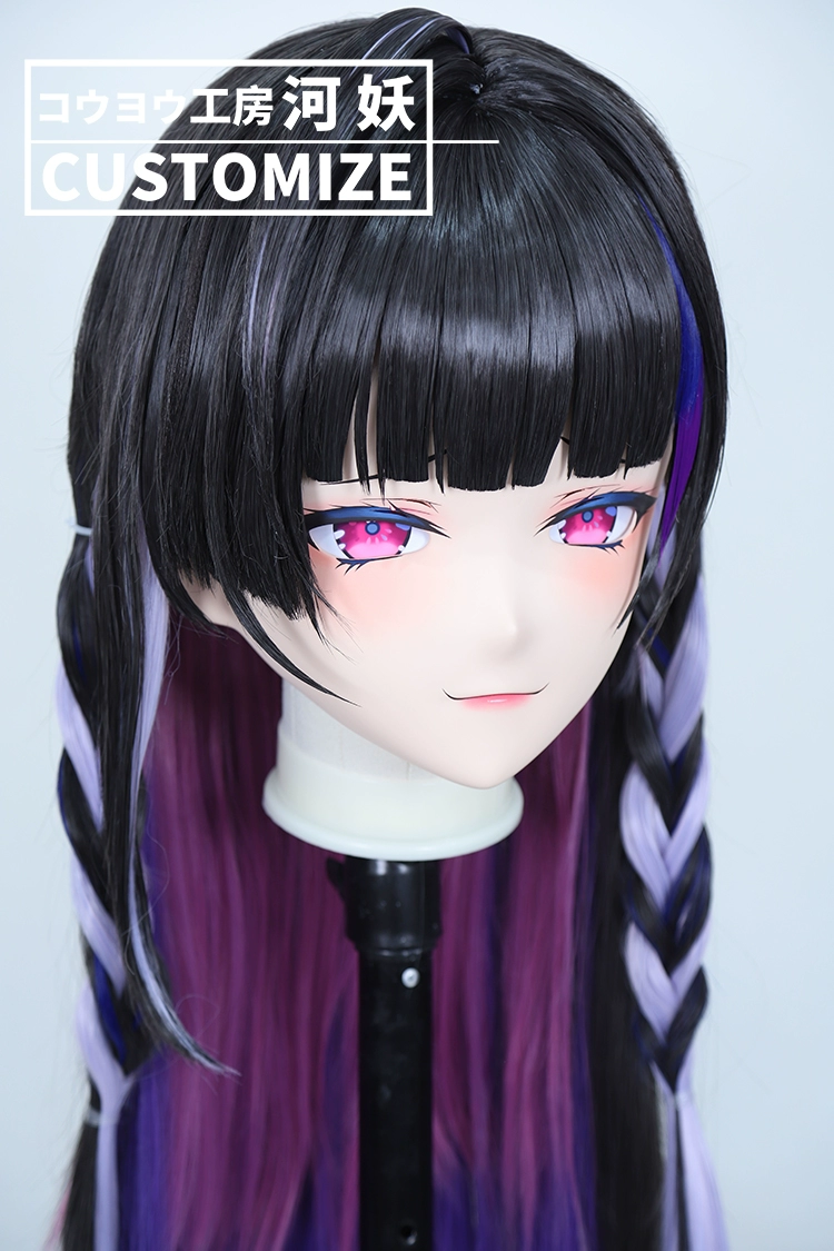 二次元美少女　鍵つき全頭面　KIGURUMIマスク(C-151~C-160)　通気孔付　高品質樹脂製　サイズオーダーメイド　フルヘッド　アニメマスク　河妖工房製品　正規品保証　全国送料無料-24