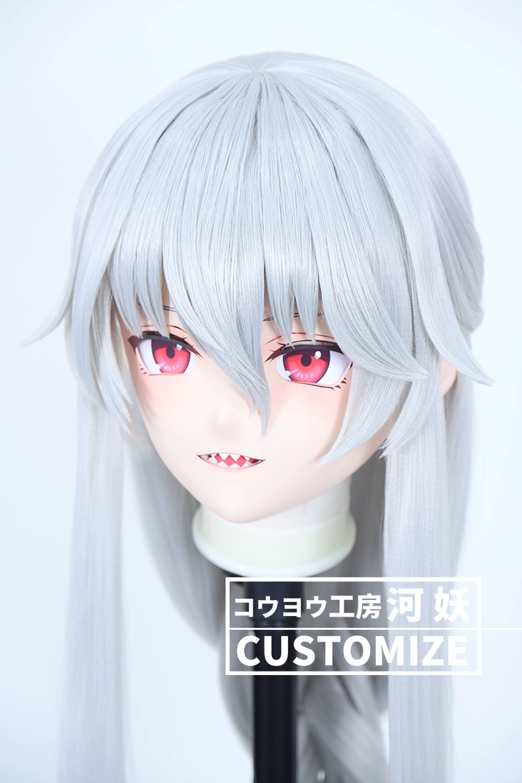 二次元美少女　鍵つき全頭面　KIGURUMIマスク(C-151~C-160)　通気孔付　高品質樹脂製　サイズオーダーメイド　フルヘッド　アニメマスク　河妖工房製品　正規品保証　全国送料無料-28