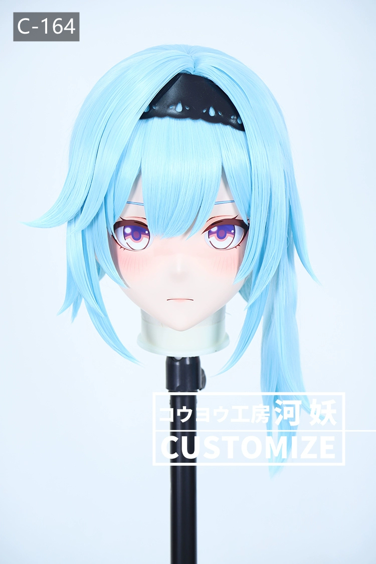 二次元美少女　鍵つき全頭面　KIGURUMIマスク(C-161~C-170)　通気孔付　高品質樹脂製　サイズオーダーメイド　フルヘッド　アニメマスク　河妖工房製品　正規品保証　全国送料無料-10