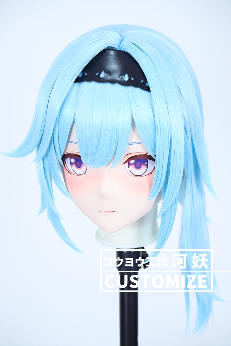 二次元美少女　鍵つき全頭面　KIGURUMIマスク(C-161~C-170)　通気孔付　高品質樹脂製　サイズオーダーメイド　フルヘッド　アニメマスク　河妖工房製品　正規品保証　全国送料無料-12