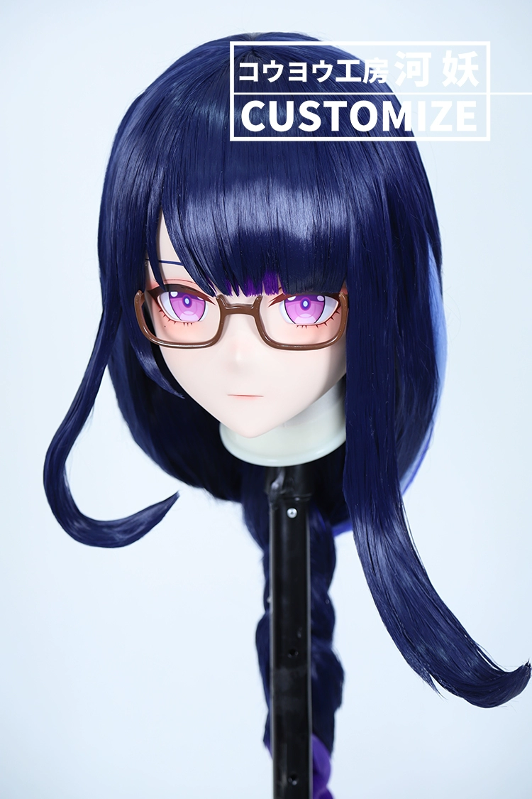 二次元美少女　鍵つき全頭面　KIGURUMIマスク(C-161~C-170)　通気孔付　高品質樹脂製　サイズオーダーメイド　フルヘッド　アニメマスク　河妖工房製品　正規品保証　全国送料無料-15