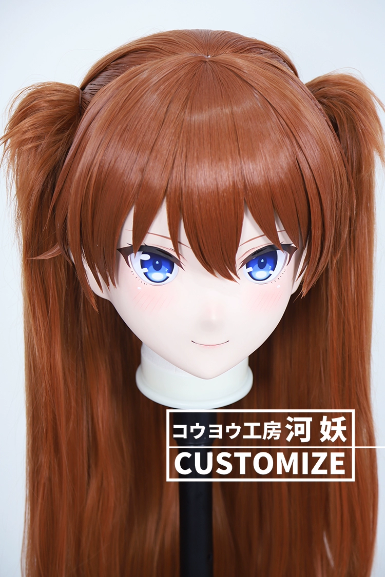 二次元美少女　鍵つき全頭面　KIGURUMIマスク(C-161~C-170)　通気孔付　高品質樹脂製　サイズオーダーメイド　フルヘッド　アニメマスク　河妖工房製品　正規品保証　全国送料無料-20