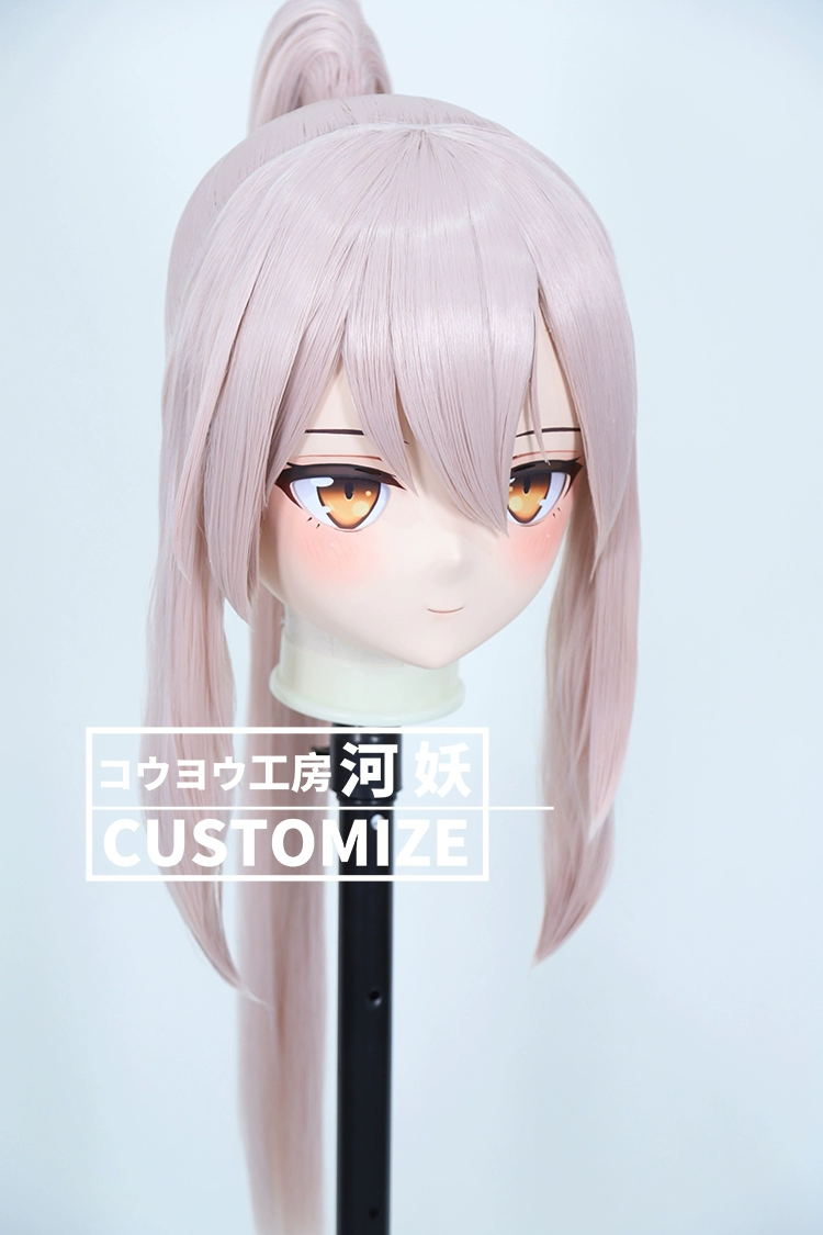 二次元美少女　鍵つき全頭面　KIGURUMIマスク(C-161~C-170)　通気孔付　高品質樹脂製　サイズオーダーメイド　フルヘッド　アニメマスク　河妖工房製品　正規品保証　全国送料無料-23