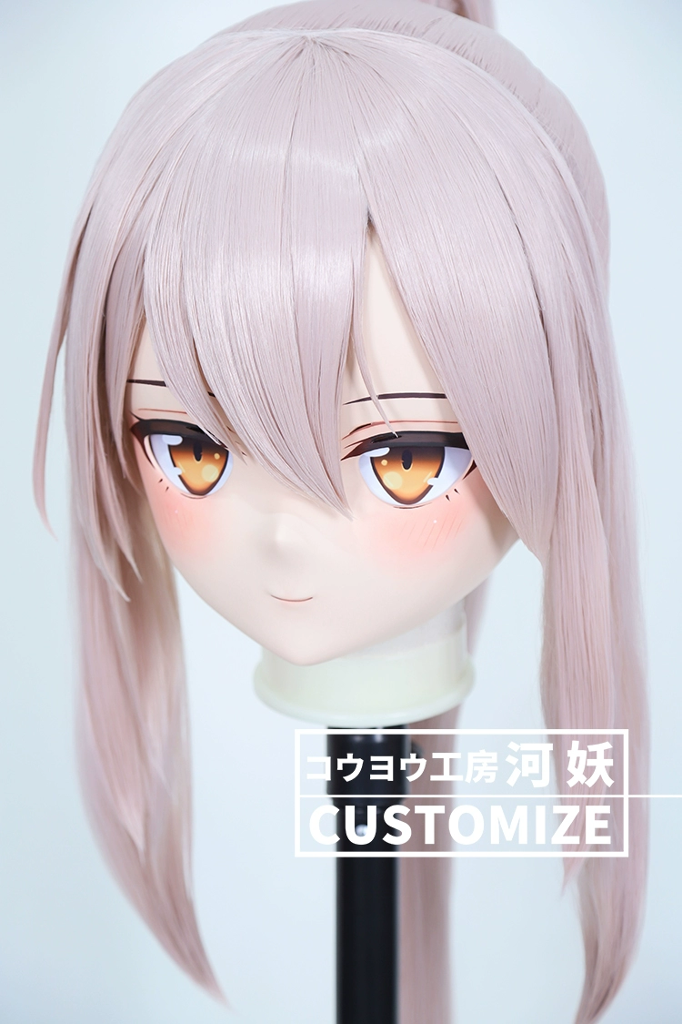 二次元美少女　鍵つき全頭面　KIGURUMIマスク(C-161~C-170)　通気孔付　高品質樹脂製　サイズオーダーメイド　フルヘッド　アニメマスク　河妖工房製品　正規品保証　全国送料無料-24