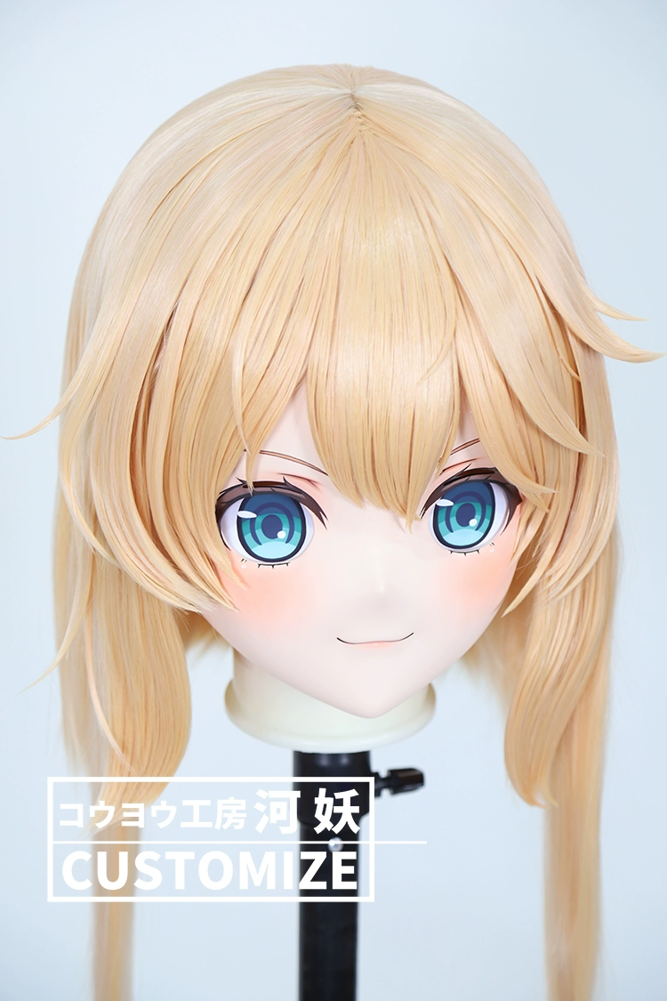 二次元美少女　鍵つき全頭面　KIGURUMIマスク(C-171~C-180)　通気孔付　高品質樹脂製　サイズオーダーメイド　フルヘッド　アニメマスク　河妖工房製品　正規品保証　全国送料無料-14