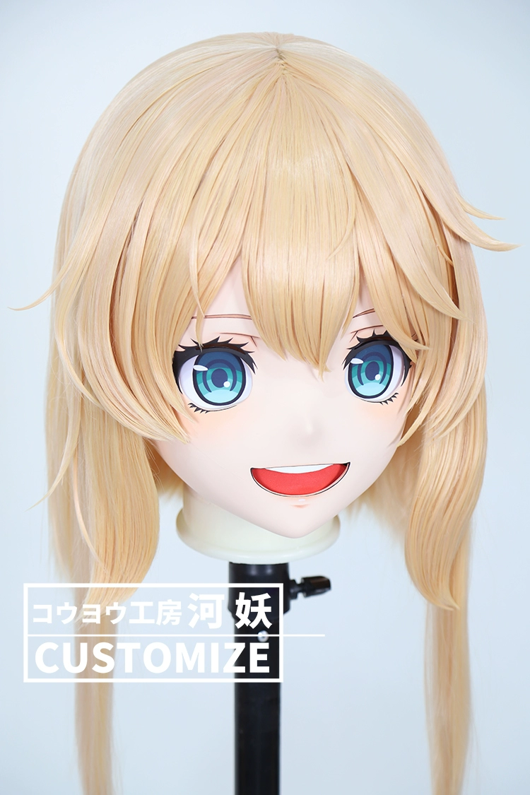 二次元美少女　鍵つき全頭面　KIGURUMIマスク(C-171~C-180)　通気孔付　高品質樹脂製　サイズオーダーメイド　フルヘッド　アニメマスク　河妖工房製品　正規品保証　全国送料無料-17