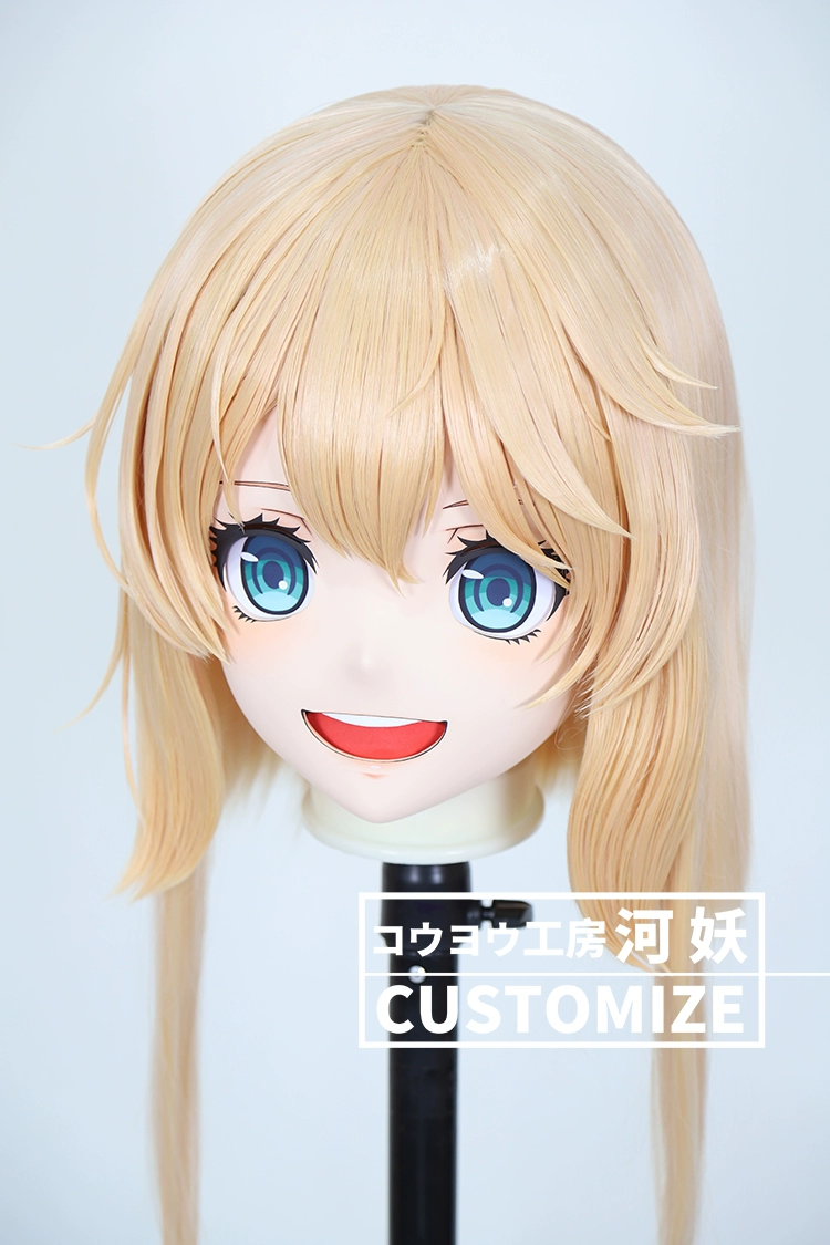 二次元美少女　鍵つき全頭面　KIGURUMIマスク(C-171~C-180)　通気孔付　高品質樹脂製　サイズオーダーメイド　フルヘッド　アニメマスク　河妖工房製品　正規品保証　全国送料無料-18