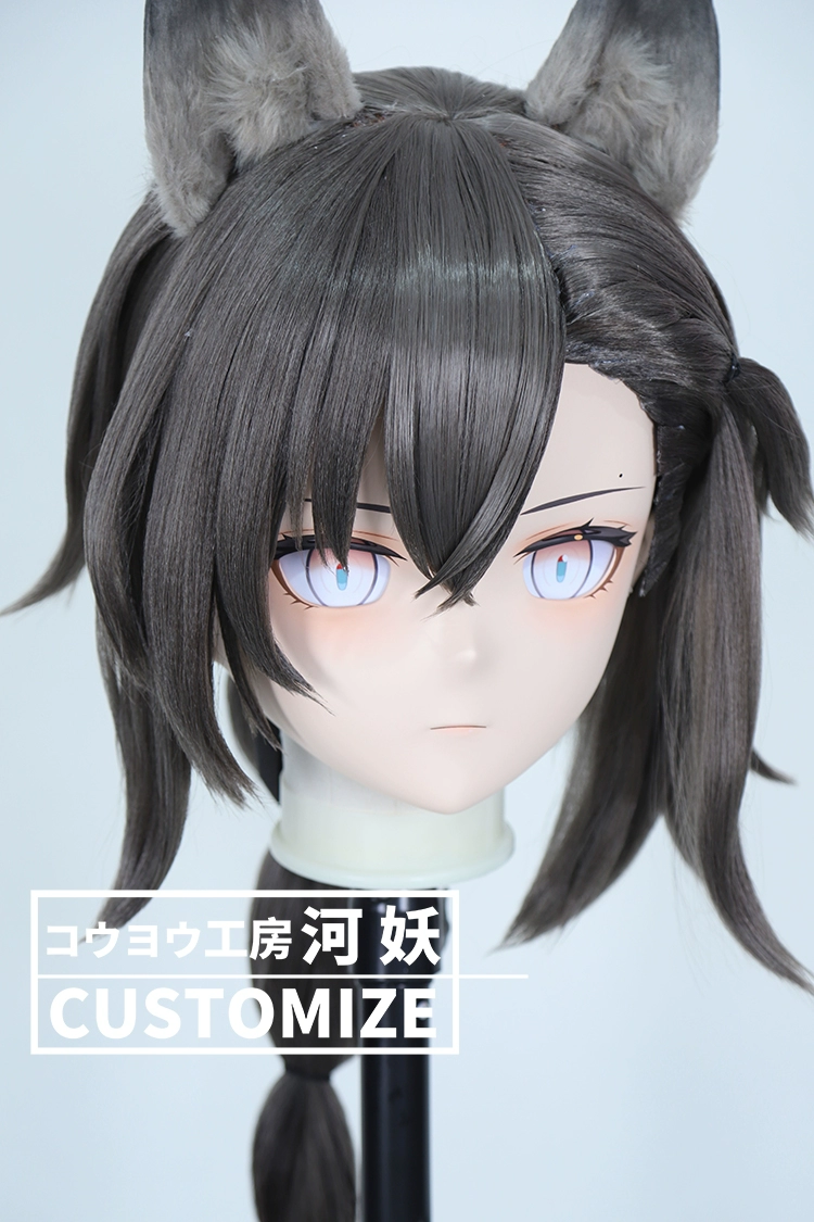 二次元美少女　鍵つき全頭面　KIGURUMIマスク(C-171~C-180)　通気孔付　高品質樹脂製　サイズオーダーメイド　フルヘッド　アニメマスク　河妖工房製品　正規品保証　全国送料無料-23