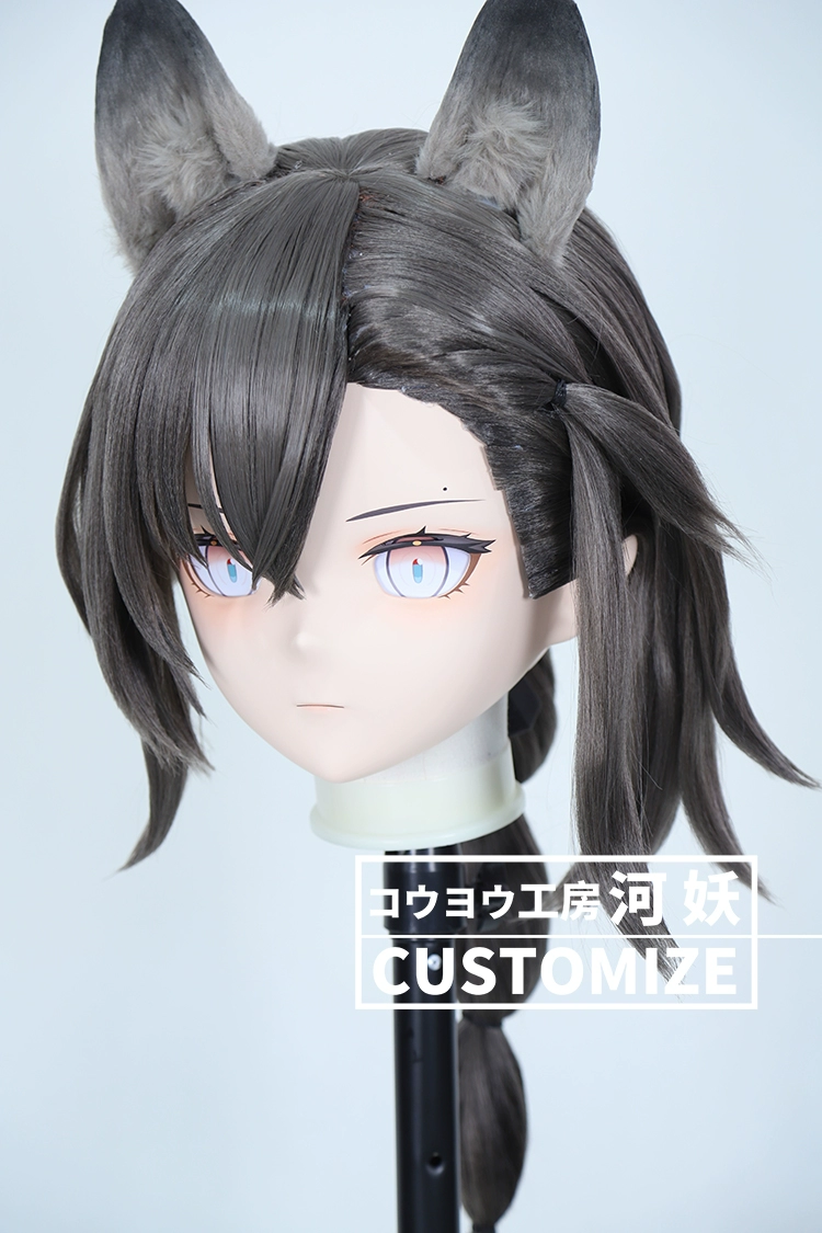 二次元美少女　鍵つき全頭面　KIGURUMIマスク(C-171~C-180)　通気孔付　高品質樹脂製　サイズオーダーメイド　フルヘッド　アニメマスク　河妖工房製品　正規品保証　全国送料無料-24