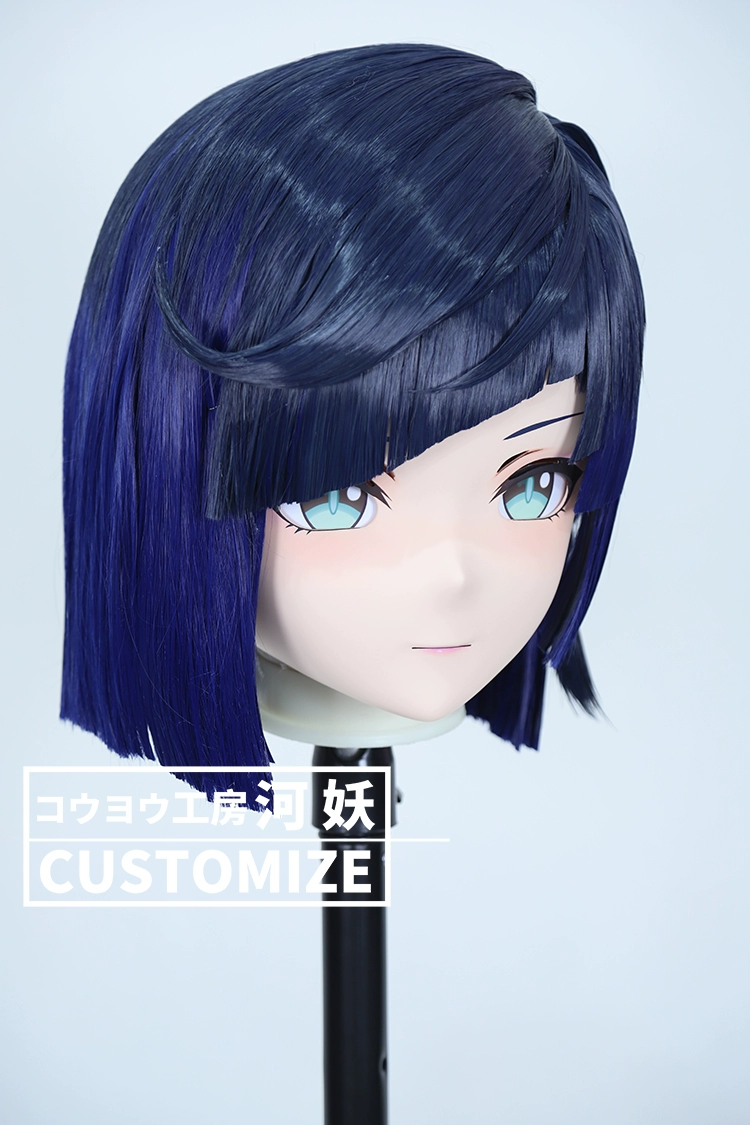 二次元美少女　鍵つき全頭面　KIGURUMIマスク(C-171~C-180)　通気孔付　高品質樹脂製　サイズオーダーメイド　フルヘッド　アニメマスク　河妖工房製品　正規品保証　全国送料無料-26