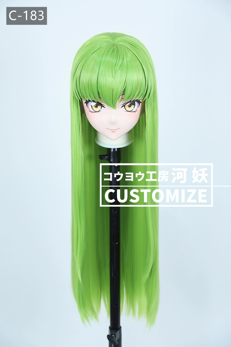 二次元美少女　鍵つき全頭面　KIGURUMIマスク(C-181~C-190)　通気孔付　高品質樹脂製　サイズオーダーメイド　フルヘッド　アニメマスク　河妖工房製品　正規品保証　全国送料無料-7