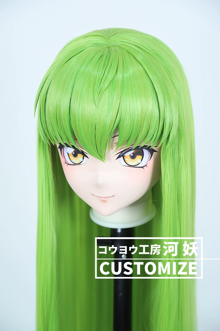 二次元美少女　鍵つき全頭面　KIGURUMIマスク(C-181~C-190)　通気孔付　高品質樹脂製　サイズオーダーメイド　フルヘッド　アニメマスク　河妖工房製品　正規品保証　全国送料無料-9