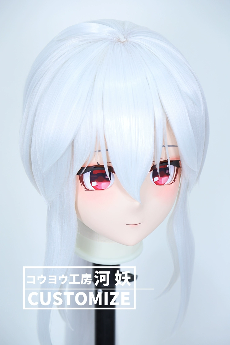 二次元美少女　鍵つき全頭面　KIGURUMIマスク(C-181~C-190)　通気孔付　高品質樹脂製　サイズオーダーメイド　フルヘッド　アニメマスク　河妖工房製品　正規品保証　全国送料無料-11