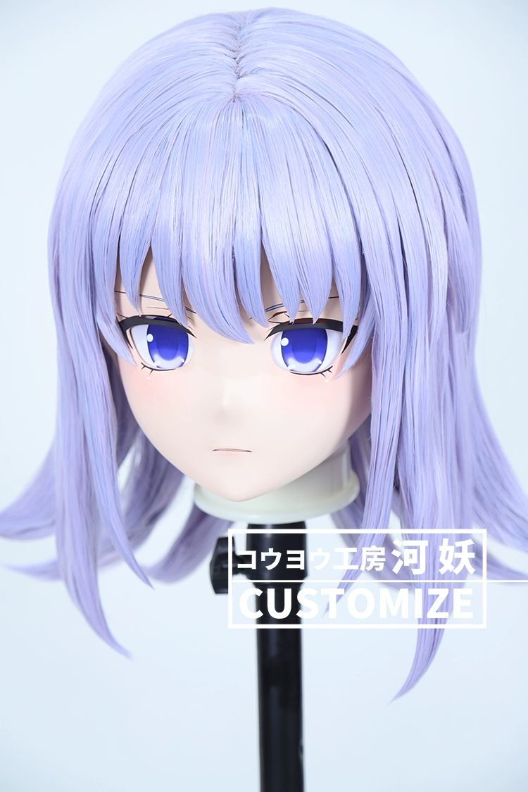 二次元美少女　鍵つき全頭面　KIGURUMIマスク(C-181~C-190)　通気孔付　高品質樹脂製　サイズオーダーメイド　フルヘッド　アニメマスク　河妖工房製品　正規品保証　全国送料無料-15