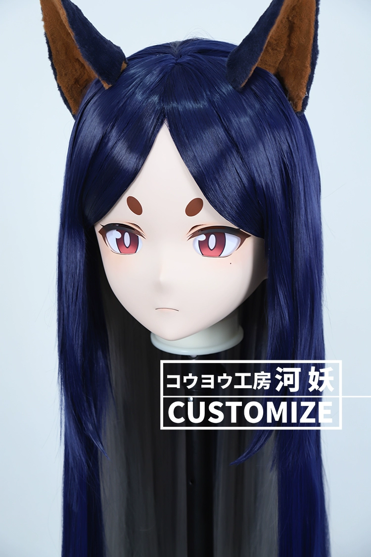 二次元美少女　鍵つき全頭面　KIGURUMIマスク(C-181~C-190)　通気孔付　高品質樹脂製　サイズオーダーメイド　フルヘッド　アニメマスク　河妖工房製品　正規品保証　全国送料無料-21