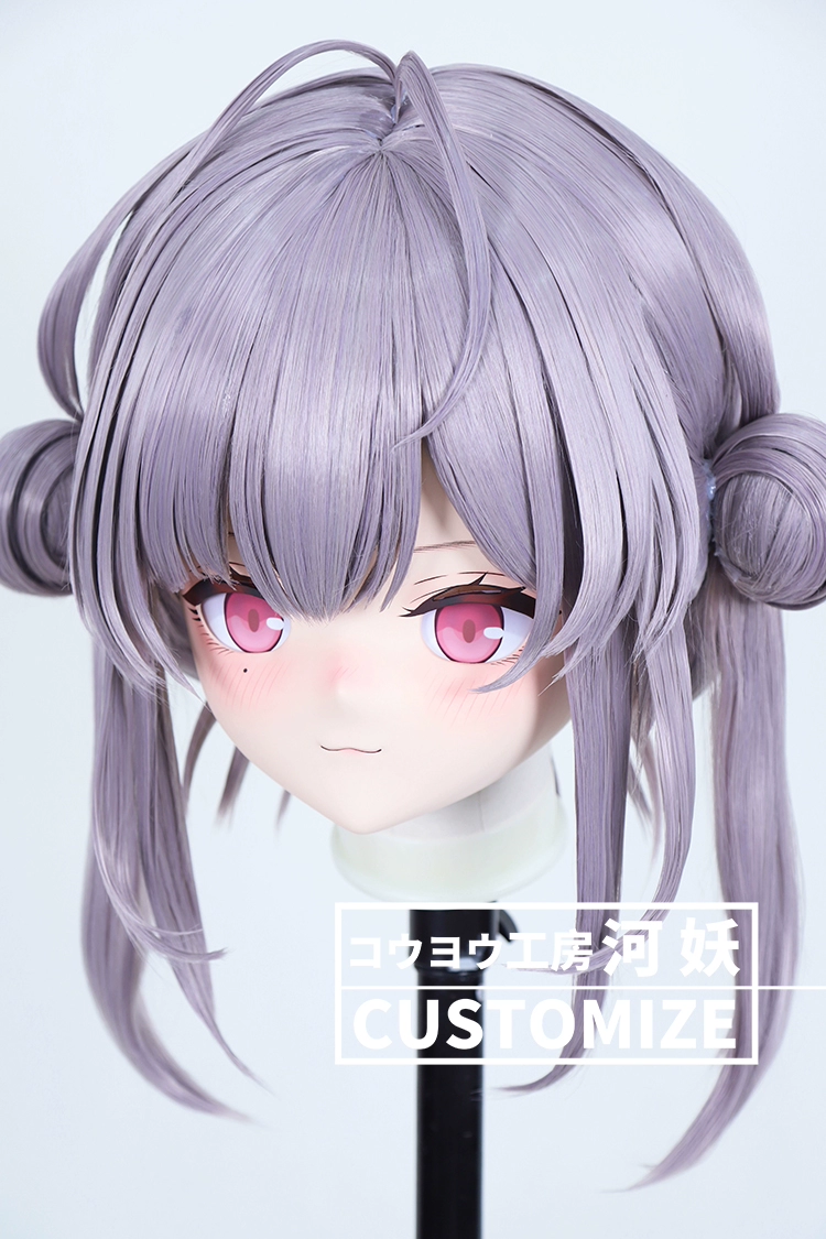 二次元美少女　鍵つき全頭面　KIGURUMIマスク(C-181~C-190)　通気孔付　高品質樹脂製　サイズオーダーメイド　フルヘッド　アニメマスク　河妖工房製品　正規品保証　全国送料無料-24