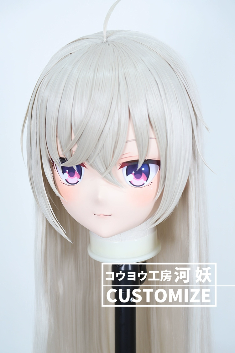 二次元美少女　鍵つき全頭面　KIGURUMIマスク(C-181~C-190)　通気孔付　高品質樹脂製　サイズオーダーメイド　フルヘッド　アニメマスク　河妖工房製品　正規品保証　全国送料無料-30