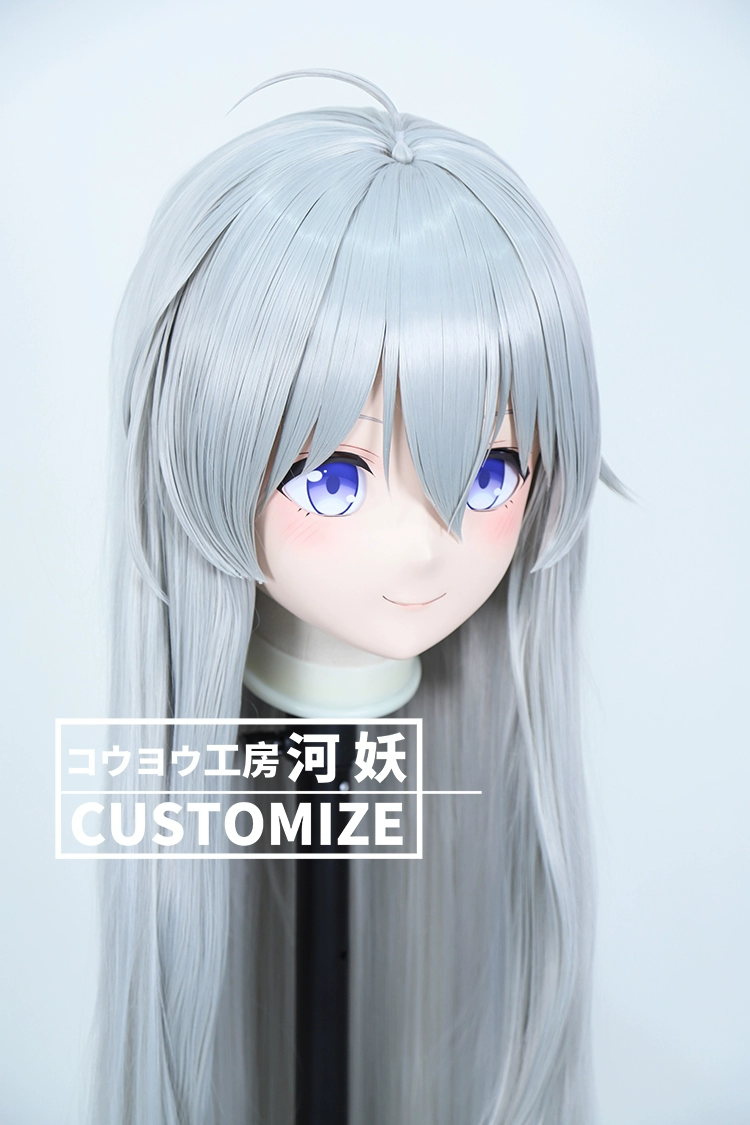二次元美少女　鍵つき全頭面　KIGURUMIマスク(C-191~C-200)　通気孔付　高品質樹脂製　サイズオーダーメイド　フルヘッド　アニメマスク　河妖工房製品　正規品保証　全国送料無料-22