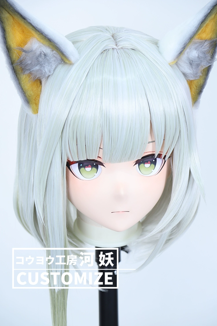 二次元美少女　鍵つき全頭面　KIGURUMIマスク(C-191~C-200)　通気孔付　高品質樹脂製　サイズオーダーメイド　フルヘッド　アニメマスク　河妖工房製品　正規品保証　全国送料無料-25