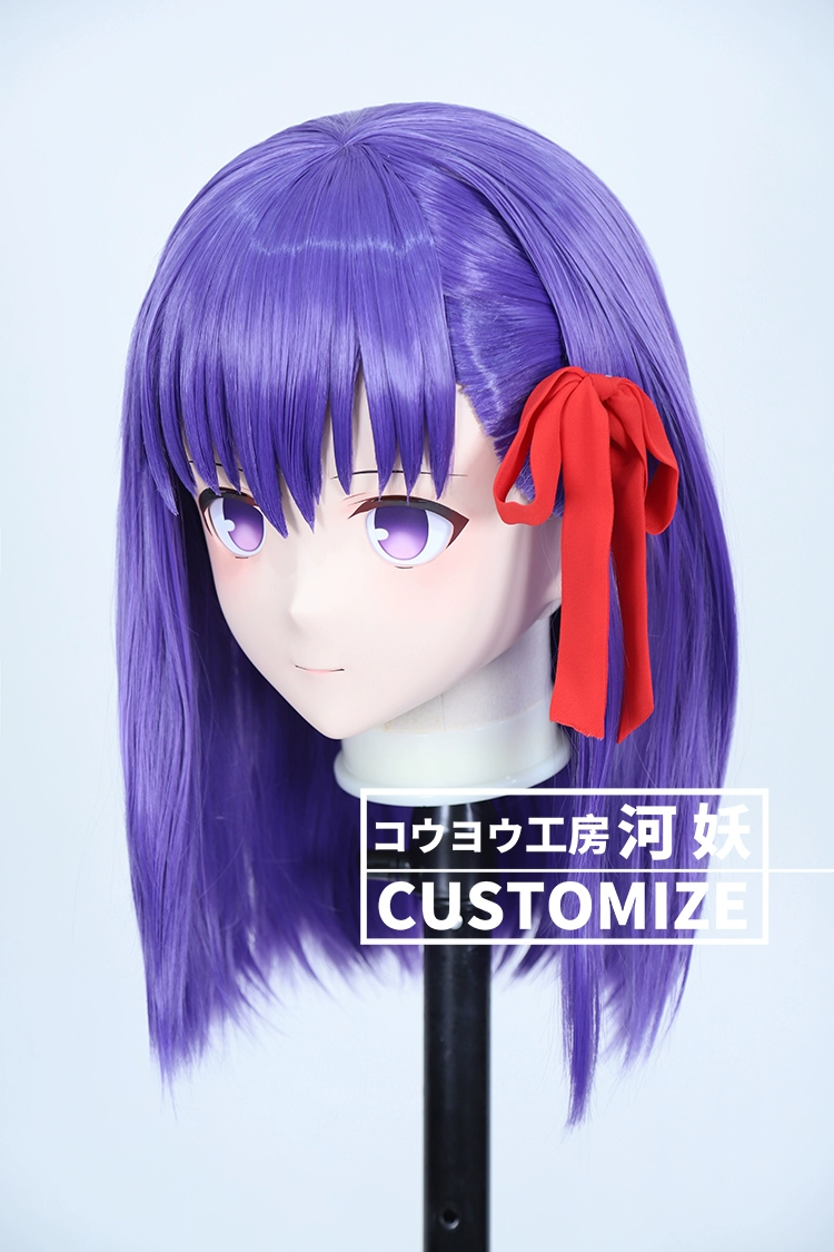 二次元美少女　鍵つき全頭面　KIGURUMIマスク(C-211~C-220)　通気孔付　高品質樹脂製　サイズオーダーメイド　フルヘッド　アニメマスク　河妖工房製品　正規品保証　全国送料無料-9