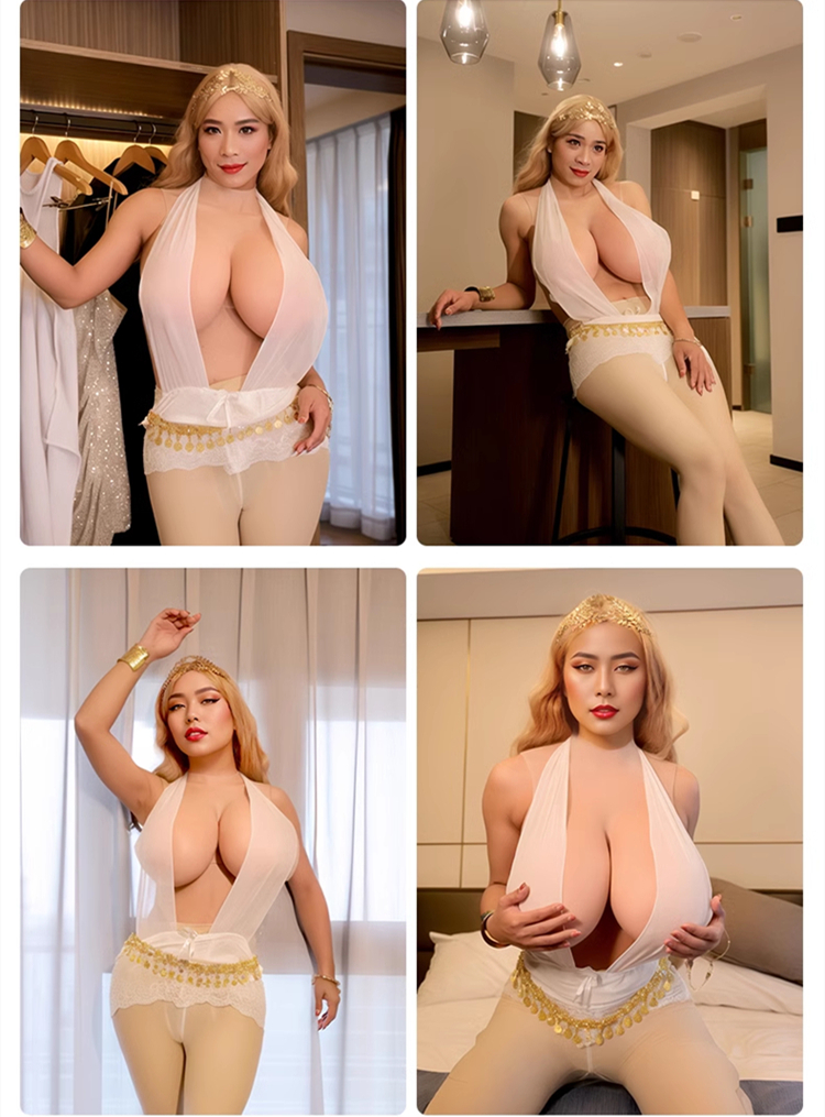 巨乳のアニメキャラ再現　高品質シリコンおっぱい　軽量化高弾性綿充填　巨乳娘　桜色の乳首　巨乳体験　美爆乳愛好者＆コスプレイヤーへお勧め　全国送料無料-2