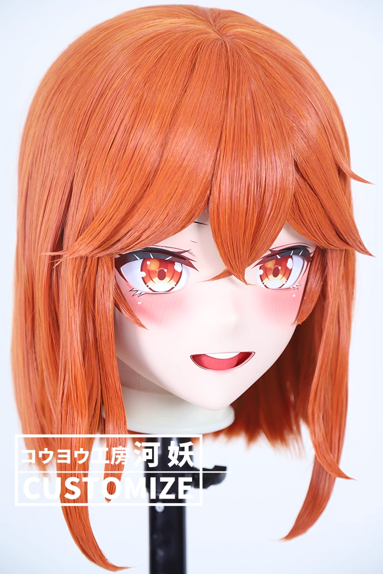 二次元美少女　鍵つき全頭面　KIGURUMIマスク(C-211~C-220)　通気孔付　高品質樹脂製　サイズオーダーメイド　フルヘッド　アニメマスク　河妖工房製品　正規品保証　全国送料無料-23