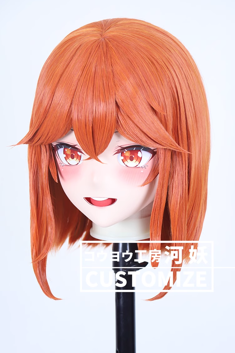 二次元美少女　鍵つき全頭面　KIGURUMIマスク(C-211~C-220)　通気孔付　高品質樹脂製　サイズオーダーメイド　フルヘッド　アニメマスク　河妖工房製品　正規品保証　全国送料無料-24