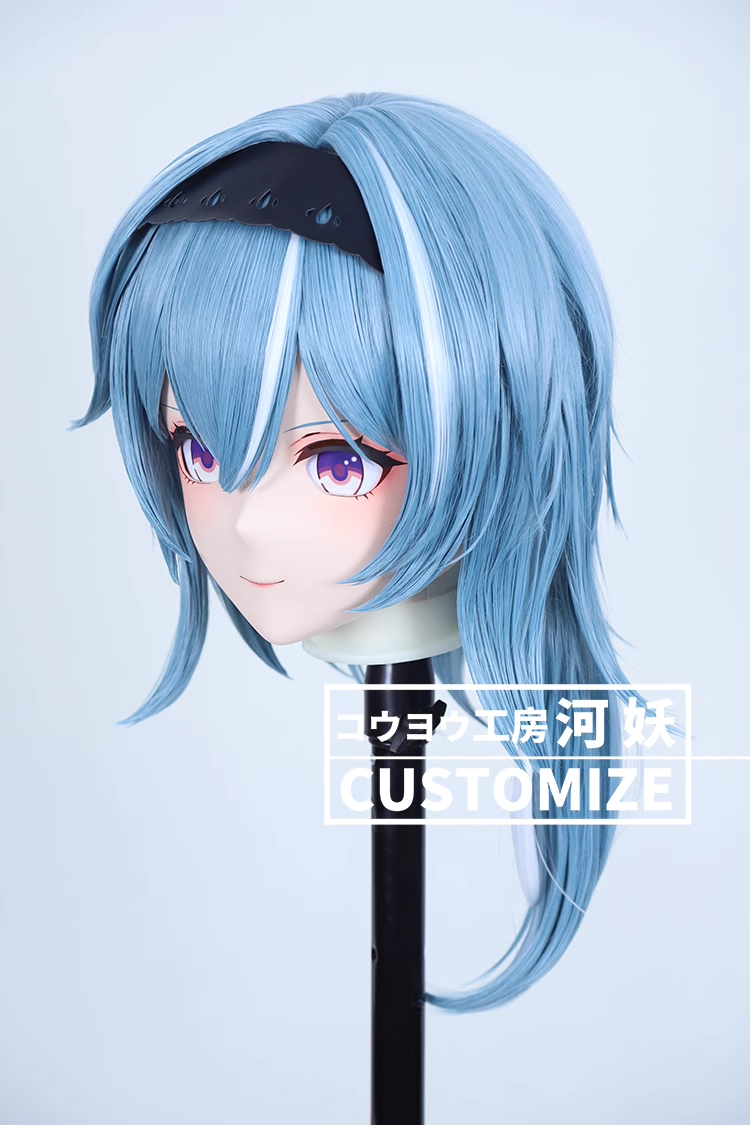 二次元美少女　鍵つき全頭面　KIGURUMIマスク(C-211~C-220)　通気孔付　高品質樹脂製　サイズオーダーメイド　フルヘッド　アニメマスク　河妖工房製品　正規品保証　全国送料無料-27