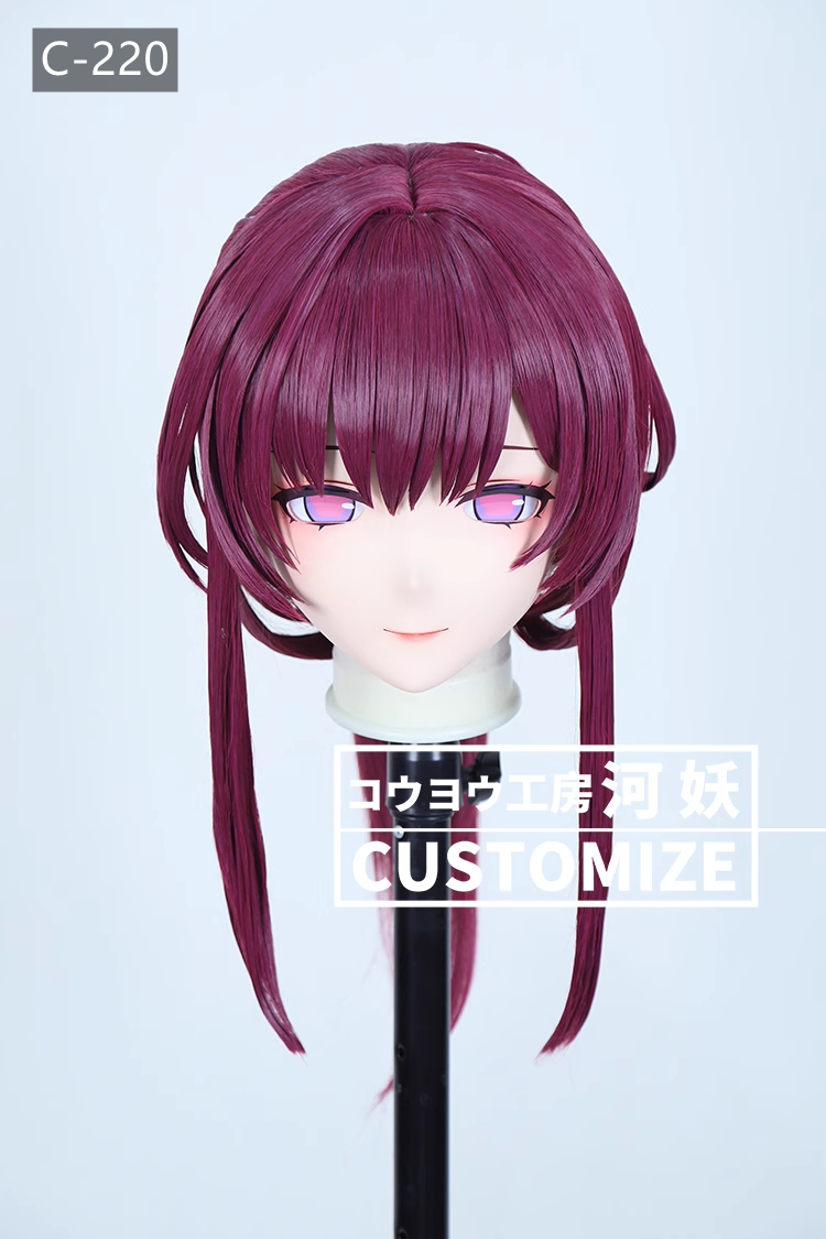 二次元美少女　鍵つき全頭面　KIGURUMIマスク(C-211~C-220)　通気孔付　高品質樹脂製　サイズオーダーメイド　フルヘッド　アニメマスク　河妖工房製品　正規品保証　全国送料無料-28