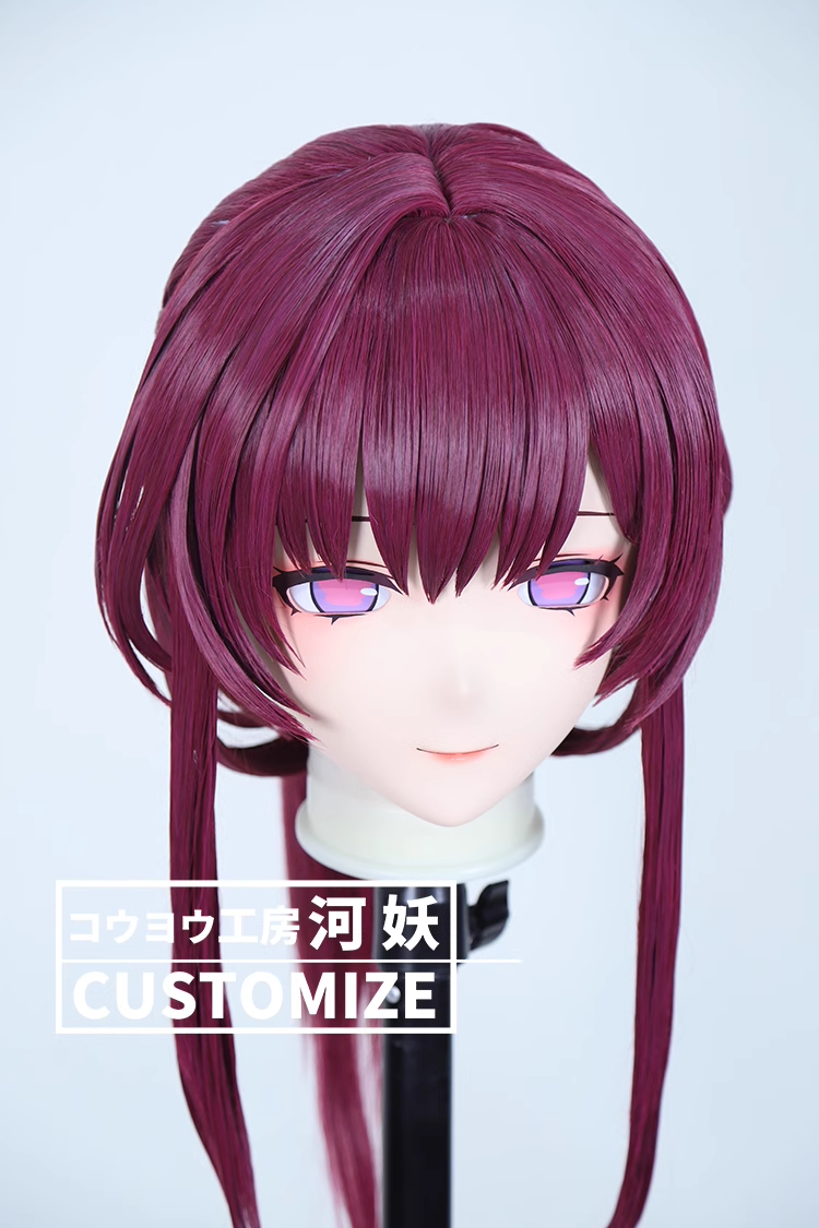 二次元美少女　鍵つき全頭面　KIGURUMIマスク(C-211~C-220)　通気孔付　高品質樹脂製　サイズオーダーメイド　フルヘッド　アニメマスク　河妖工房製品　正規品保証　全国送料無料-29