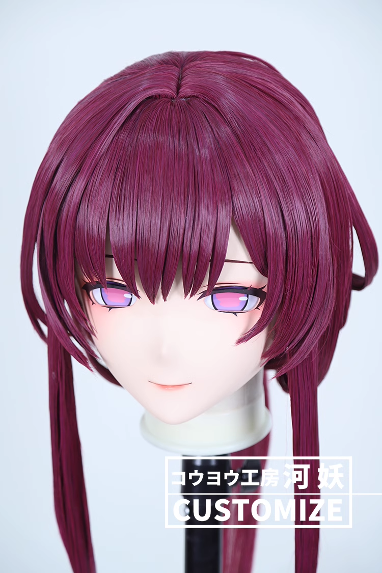 二次元美少女　鍵つき全頭面　KIGURUMIマスク(C-211~C-220)　通気孔付　高品質樹脂製　サイズオーダーメイド　フルヘッド　アニメマスク　河妖工房製品　正規品保証　全国送料無料-30