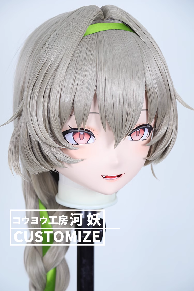 二次元美少女　鍵つき全頭面　KIGURUMIマスク(C-221~C-230)　通気孔付　高品質樹脂製　サイズオーダーメイド　フルヘッド　アニメマスク　河妖工房製品　正規品保証　全国送料無料-11