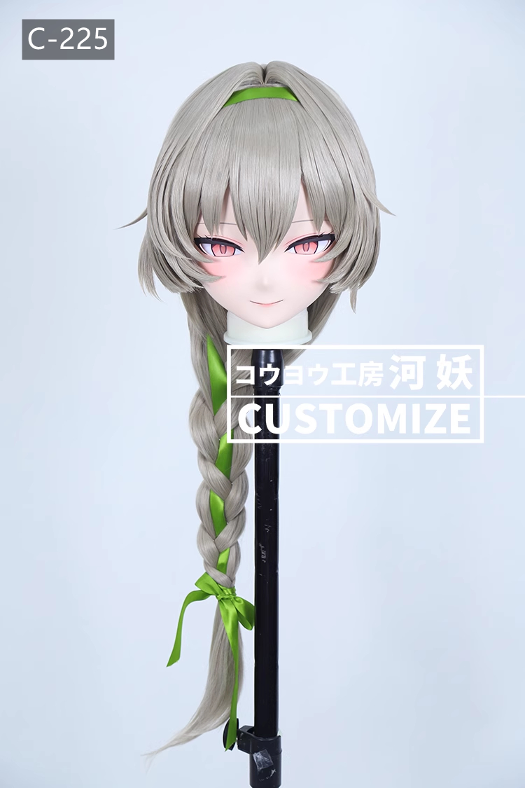 二次元美少女　鍵つき全頭面　KIGURUMIマスク(C-221~C-230)　通気孔付　高品質樹脂製　サイズオーダーメイド　フルヘッド　アニメマスク　河妖工房製品　正規品保証　全国送料無料-13