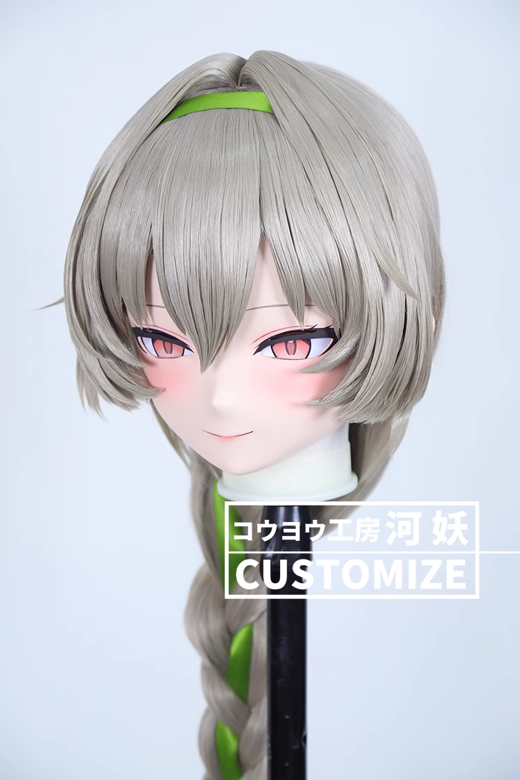 二次元美少女　鍵つき全頭面　KIGURUMIマスク(C-221~C-230)　通気孔付　高品質樹脂製　サイズオーダーメイド　フルヘッド　アニメマスク　河妖工房製品　正規品保証　全国送料無料-15