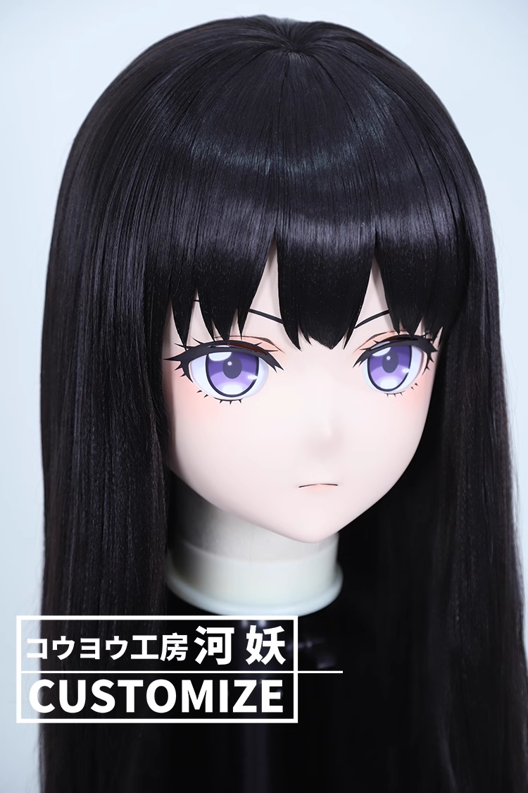 二次元美少女　鍵つき全頭面　KIGURUMIマスク(C-221~C-230)　通気孔付　高品質樹脂製　サイズオーダーメイド　フルヘッド　アニメマスク　河妖工房製品　正規品保証　全国送料無料-26