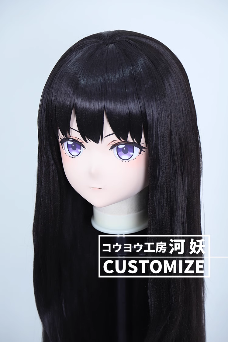 二次元美少女　鍵つき全頭面　KIGURUMIマスク(C-221~C-230)　通気孔付　高品質樹脂製　サイズオーダーメイド　フルヘッド　アニメマスク　河妖工房製品　正規品保証　全国送料無料-27