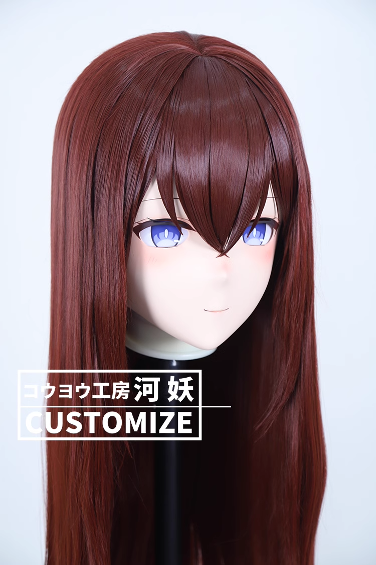 二次元美少女　鍵つき全頭面　KIGURUMIマスク(C-221~C-230)　通気孔付　高品質樹脂製　サイズオーダーメイド　フルヘッド　アニメマスク　河妖工房製品　正規品保証　全国送料無料-29