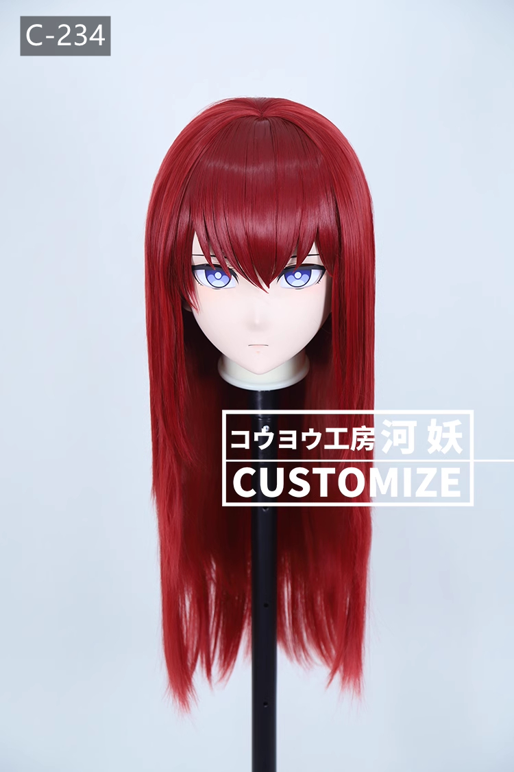 二次元美少女　鍵つき全頭面　KIGURUMIマスク(C-231~C-240)　通気孔付　高品質樹脂製　サイズオーダーメイド　フルヘッド　アニメマスク　河妖工房製品　正規品保証　全国送料無料-10