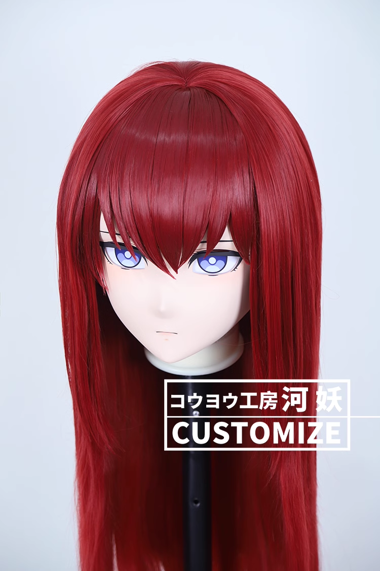 二次元美少女　鍵つき全頭面　KIGURUMIマスク(C-231~C-240)　通気孔付　高品質樹脂製　サイズオーダーメイド　フルヘッド　アニメマスク　河妖工房製品　正規品保証　全国送料無料-12