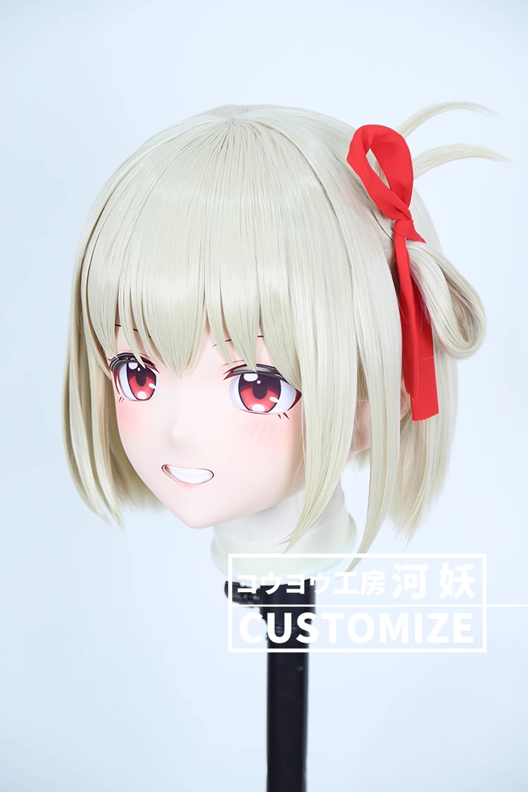 二次元美少女　鍵つき全頭面　KIGURUMIマスク(C-231~C-240)　通気孔付　高品質樹脂製　サイズオーダーメイド　フルヘッド　アニメマスク　河妖工房製品　正規品保証　全国送料無料-15