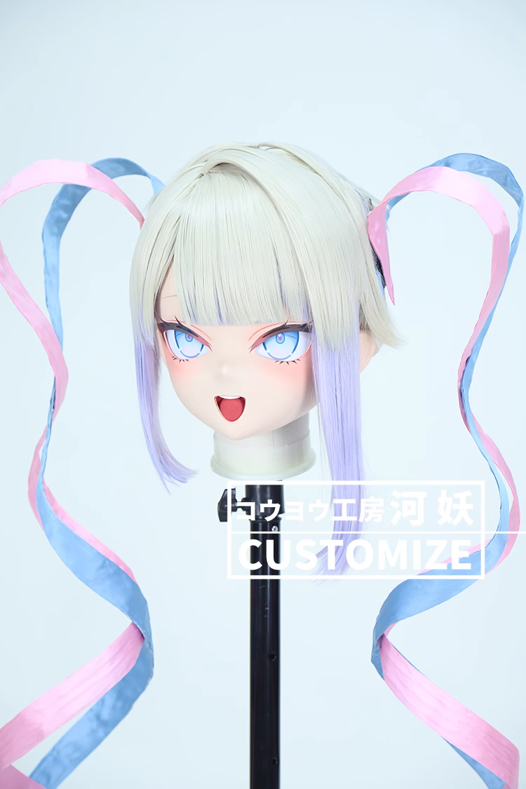 二次元美少女　鍵つき全頭面　KIGURUMIマスク(C-231~C-240)　通気孔付　高品質樹脂製　サイズオーダーメイド　フルヘッド　アニメマスク　河妖工房製品　正規品保証　全国送料無料-27