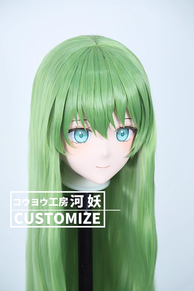 二次元美少女　鍵つき全頭面　KIGURUMIマスク(C-241~C-246)　通気孔付　高品質樹脂製　サイズオーダーメイド　フルヘッド　アニメマスク　河妖工房製品　正規品保証　全国送料無料-8