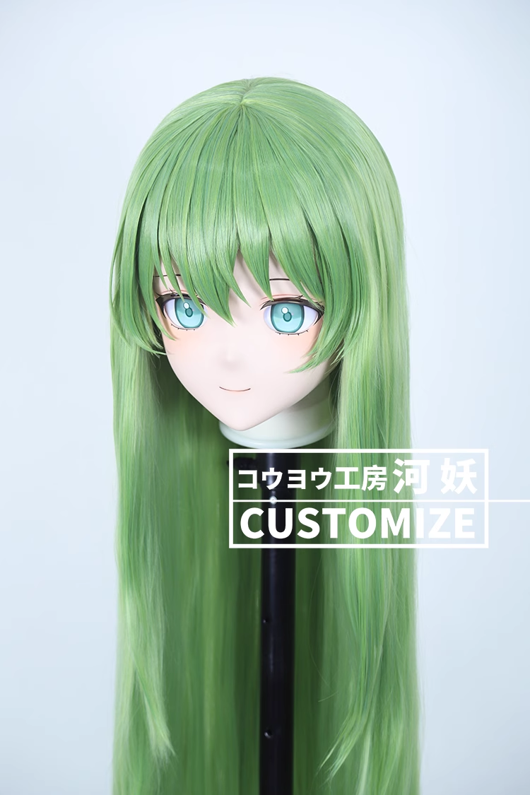 二次元美少女　鍵つき全頭面　KIGURUMIマスク(C-241~C-246)　通気孔付　高品質樹脂製　サイズオーダーメイド　フルヘッド　アニメマスク　河妖工房製品　正規品保証　全国送料無料-9