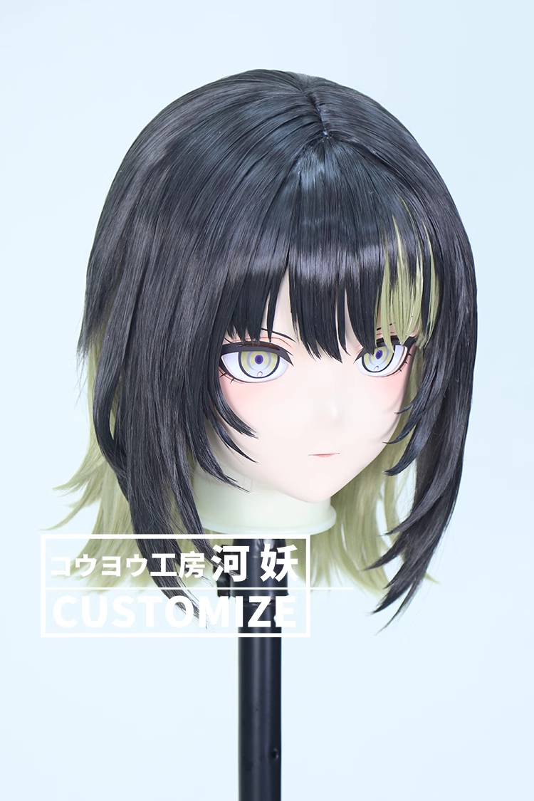二次元美少女　鍵つき全頭面　KIGURUMIマスク(C-241~C-246)　通気孔付　高品質樹脂製　サイズオーダーメイド　フルヘッド　アニメマスク　河妖工房製品　正規品保証　全国送料無料-11