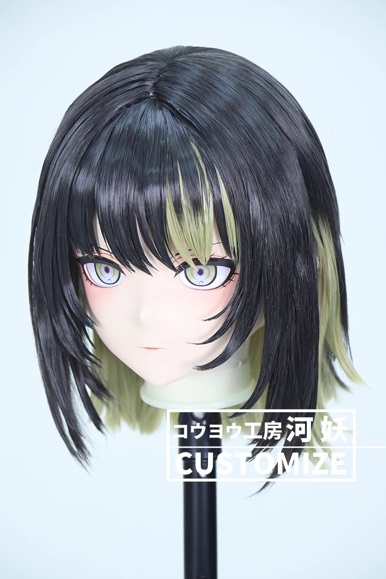 二次元美少女　鍵つき全頭面　KIGURUMIマスク(C-241~C-246)　通気孔付　高品質樹脂製　サイズオーダーメイド　フルヘッド　アニメマスク　河妖工房製品　正規品保証　全国送料無料-12